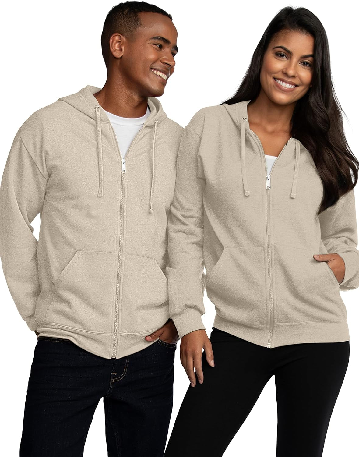 Stay Cozy in Style with Our Unisex Eversoft Fleece Full Zip Hoodie! 🧥✨