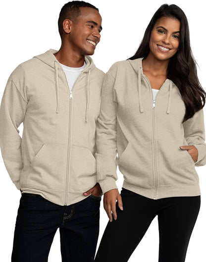 Stay Cozy in Style with Our Unisex Eversoft Fleece Full Zip Hoodie! 🧥✨
